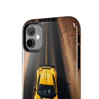 Introducing the "Desert Speedster" Cell Phone Case – Feel the Thrill of a Ferrari Racing through the Desert! -Tough Phone Cases