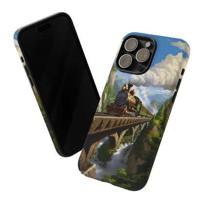 The "Scenic Mountain Train" Phone Case -Tough Cases