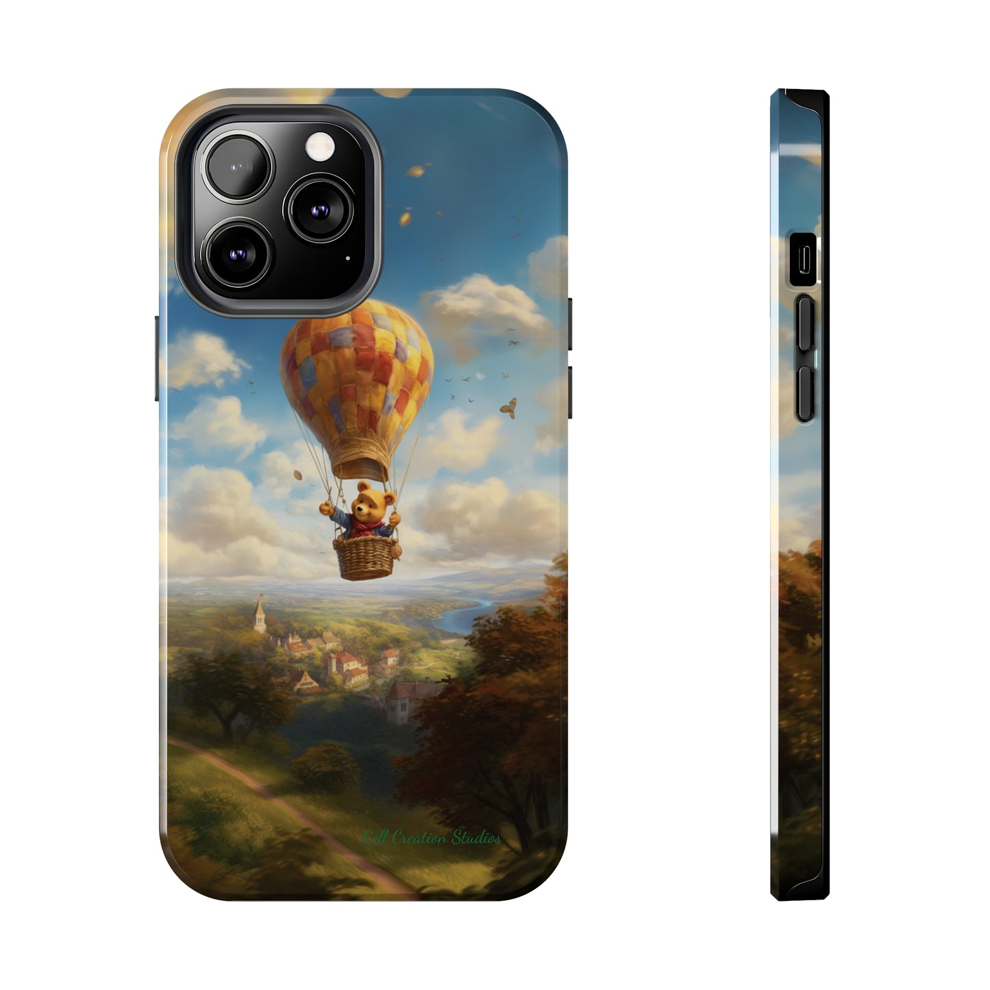 Introducing the "Winnie-The-Pooh's Balloon Adventure" Cell Phone Case – Soar to New Heights in Style -Tough Phone Cases