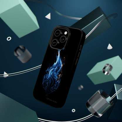 "Blue Flame" Phone Case: Ignite Your Style with Fiery Elegance -MagSafe Tough Cases