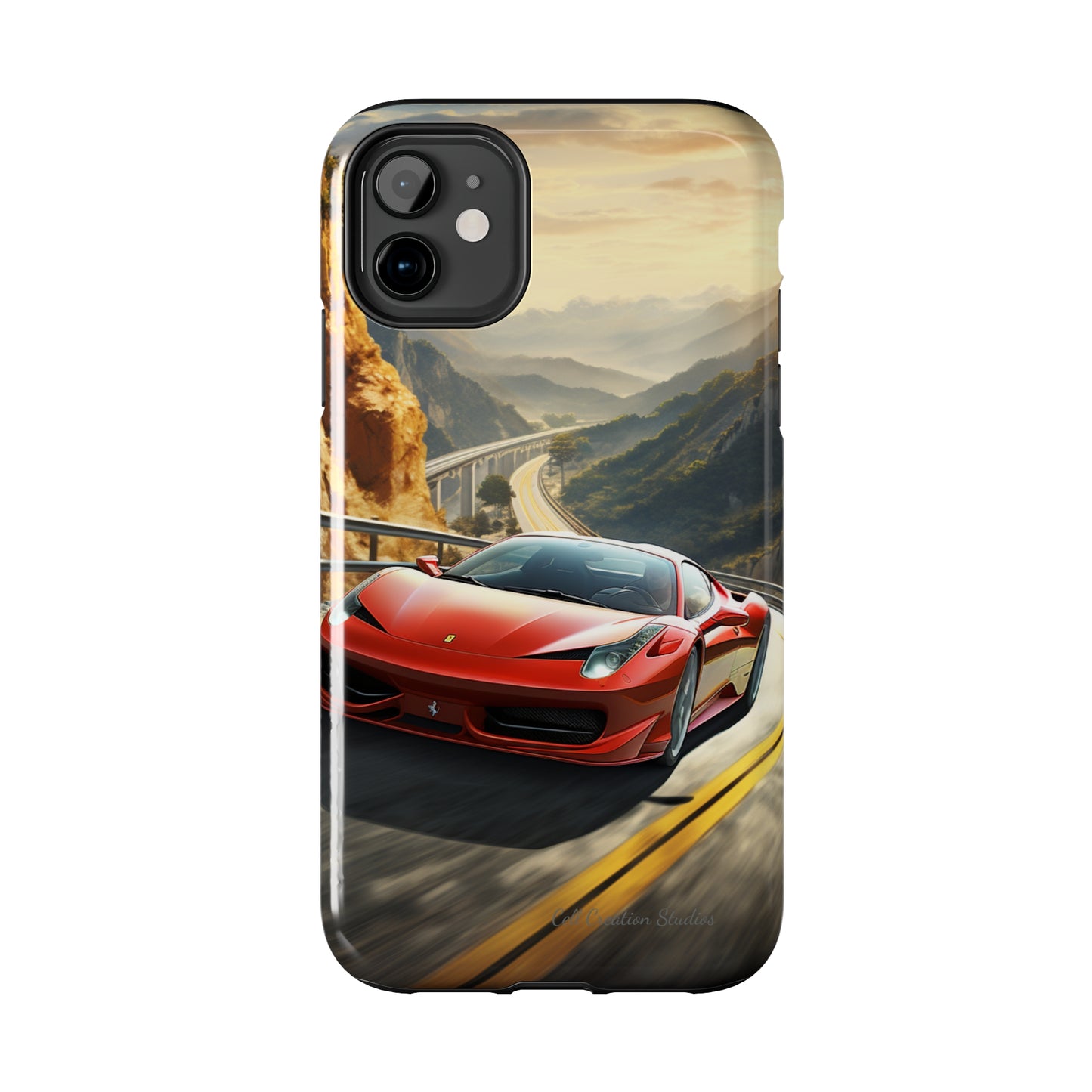 "Mountain Majesty Ferrari Edition" -Tough iPhone Cases