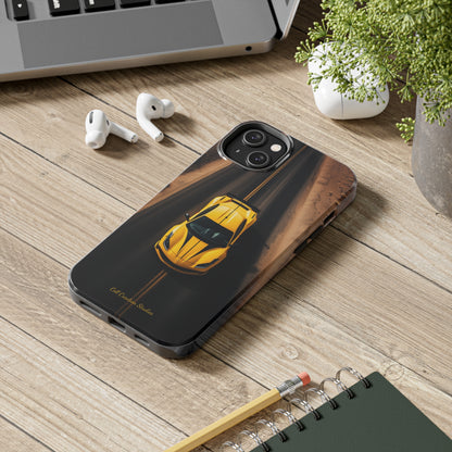 Introducing the "Desert Speedster" Cell Phone Case – Feel the Thrill of a Ferrari Racing through the Desert! -Tough Phone Cases