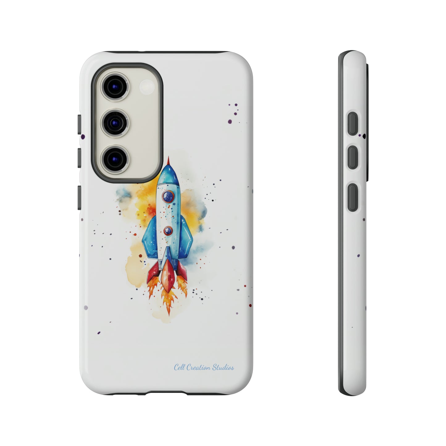Introducing our "Cosmic Rocket" Cell Phone Case – Where Style Meets Adventure -Tough Cases