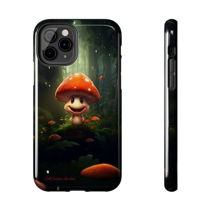 Introducing the "Cheerful Smiling Mushroom" Cell Phone Case – Spread Joy with Every Glance -Tough Phone Cases