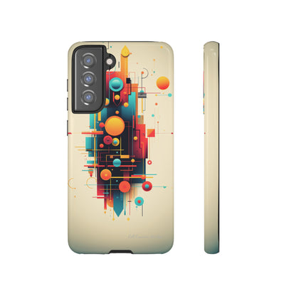 The "Colorful Geometric Pattern" Cell Phone Case- Elevate Your Phone's Look -Tough Cases