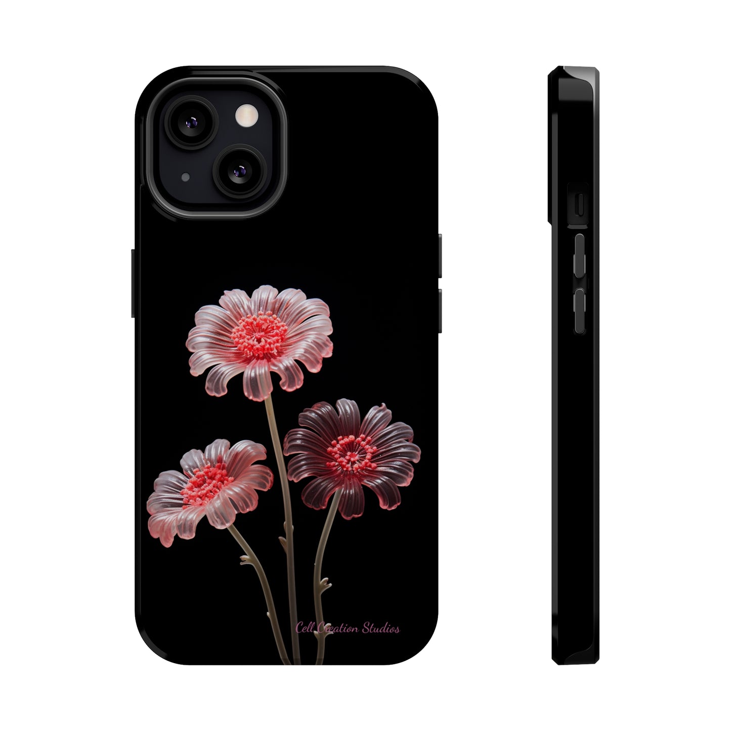 The "Desert Rose Glass Blossom" Phone Case -MagSafe Tough Cases