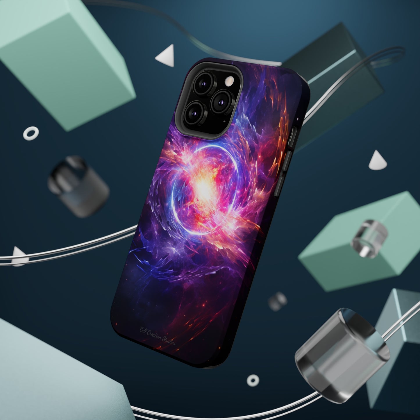 Introducing the "Celestial Explosion" Cell Phone Case – Witness the Drama of a Neutron Star Explosion! -MagSafe Tough Cases