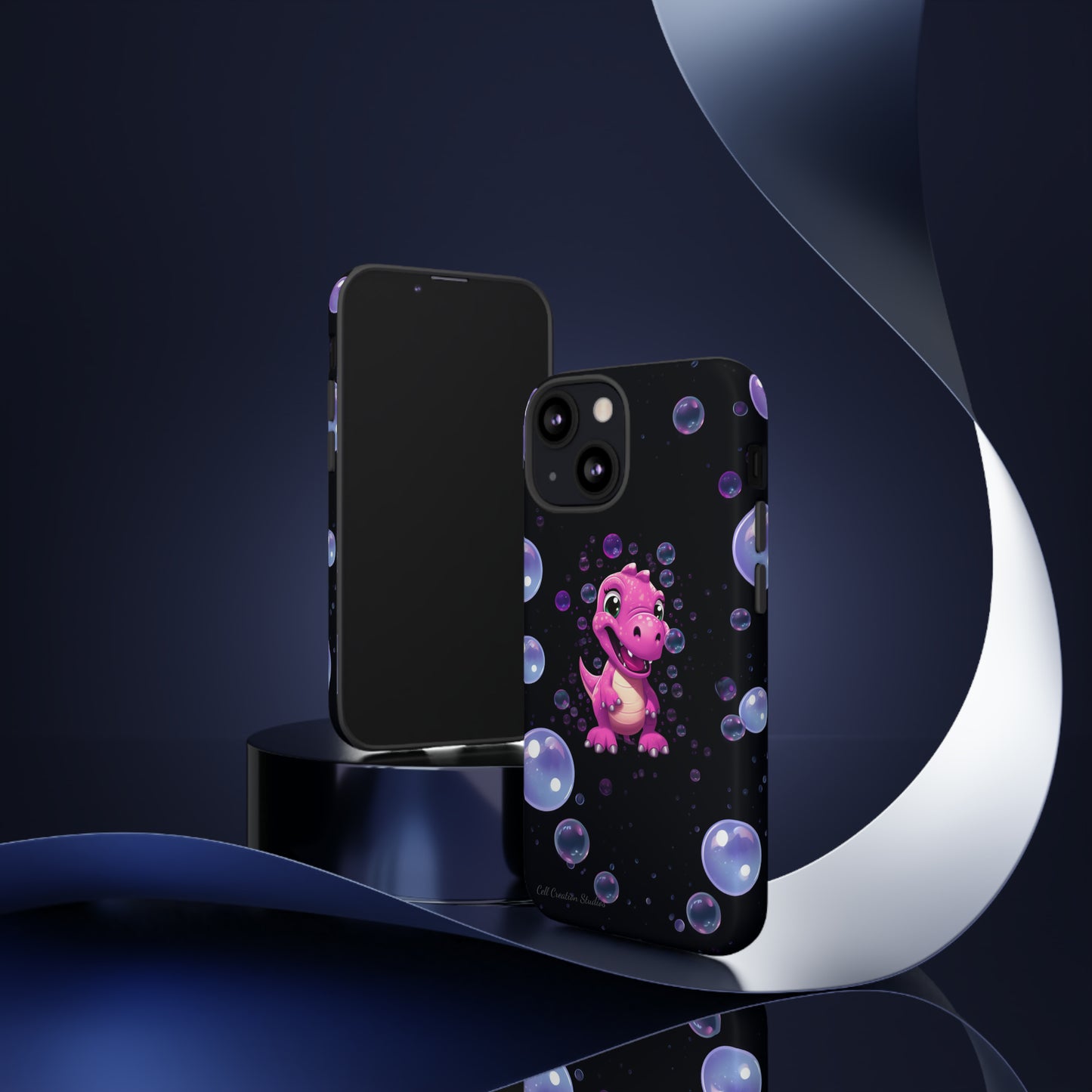 "Dino Glam" Glitter Dinosaur Phone Case -Tough Cases