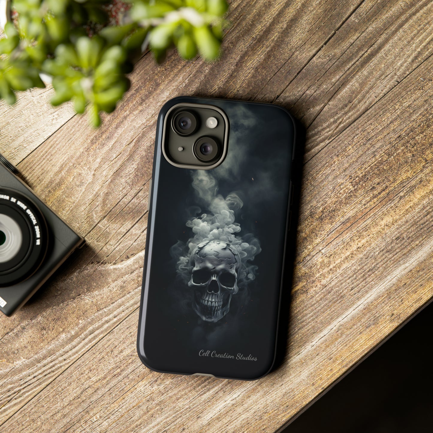 "Ethereal Skull Noir" -Tough iPhone Cases