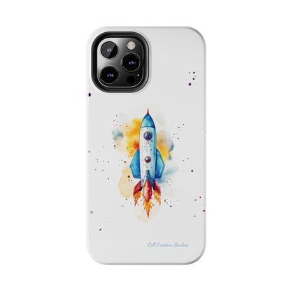 Introducing our "Cosmic Rocket" Cell Phone Case – Where Style Meets Adventure -Tough Phone Cases