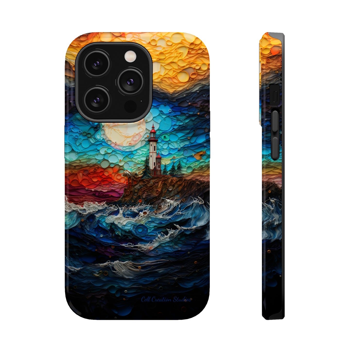 "Coastal Canvas Guardian" -MagSafe Tough iPhone Cases