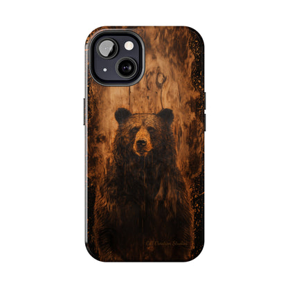 "Bear Wood Grain"-Tough Phone Cases