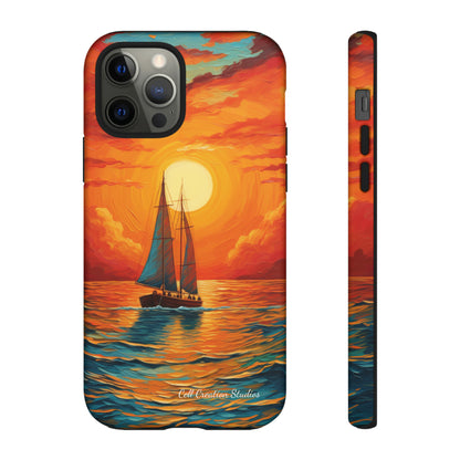 "Sailboat Sunset" - Tough iPhone Cases