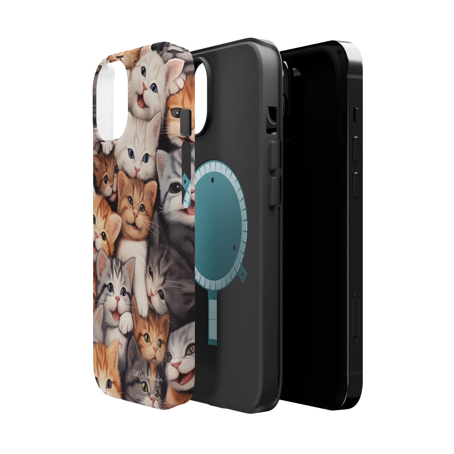 "Kitten Cuddle Haven" Phone Case -MagSafe Tough Cases