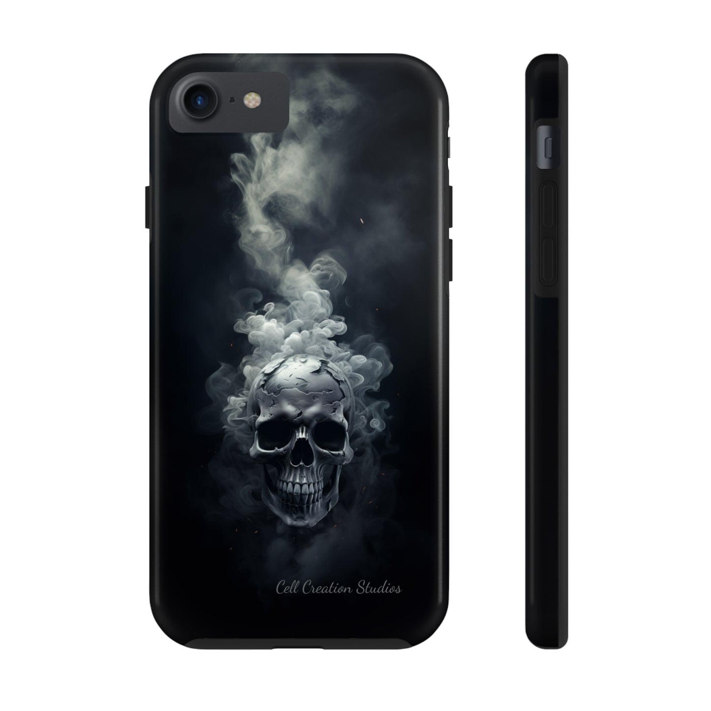 "Ethereal Skull Noir" -Tough iPhone Cases