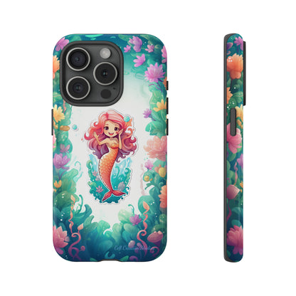 "Pink Seaflower Mermaid" -Tough iPhone Cases