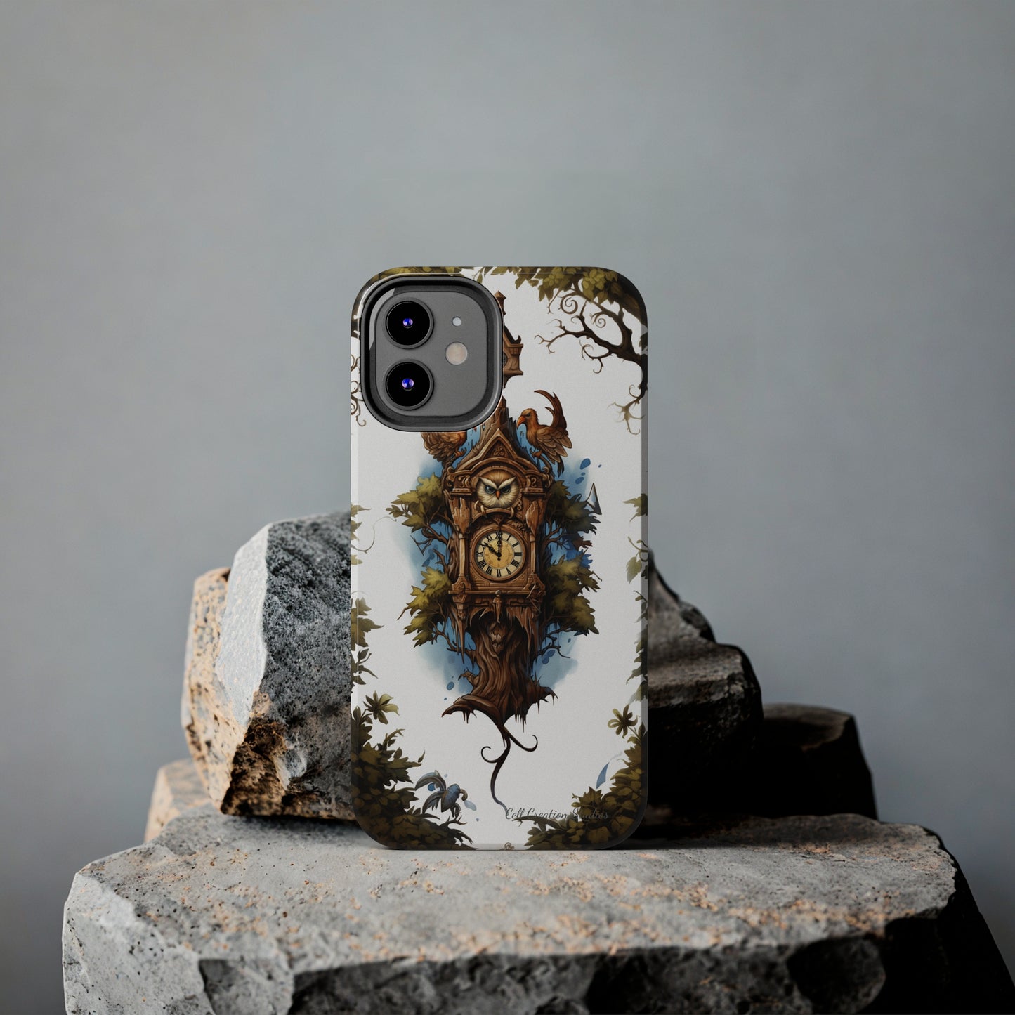 Introducing the "Timeless Charm Cuckoo Clock" Cell Phone Case – Embrace Vintage Elegance -Tough Phone Cases