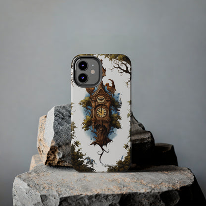 Introducing the "Timeless Charm Cuckoo Clock" Cell Phone Case – Embrace Vintage Elegance -Tough Phone Cases