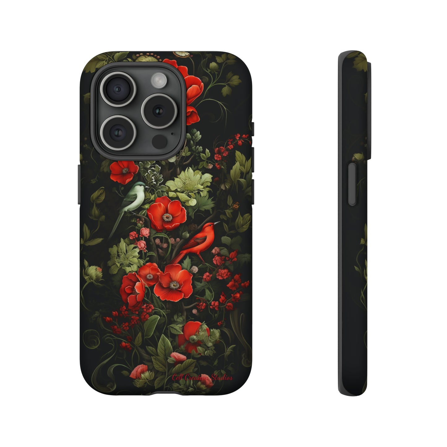 "Floral Serenade Elegance" -Tough iPhone Cases