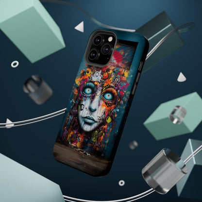 Elevate Your Style with our "Graffiti Face Concrete Wall" Phone Case -MagSafe Tough Cases