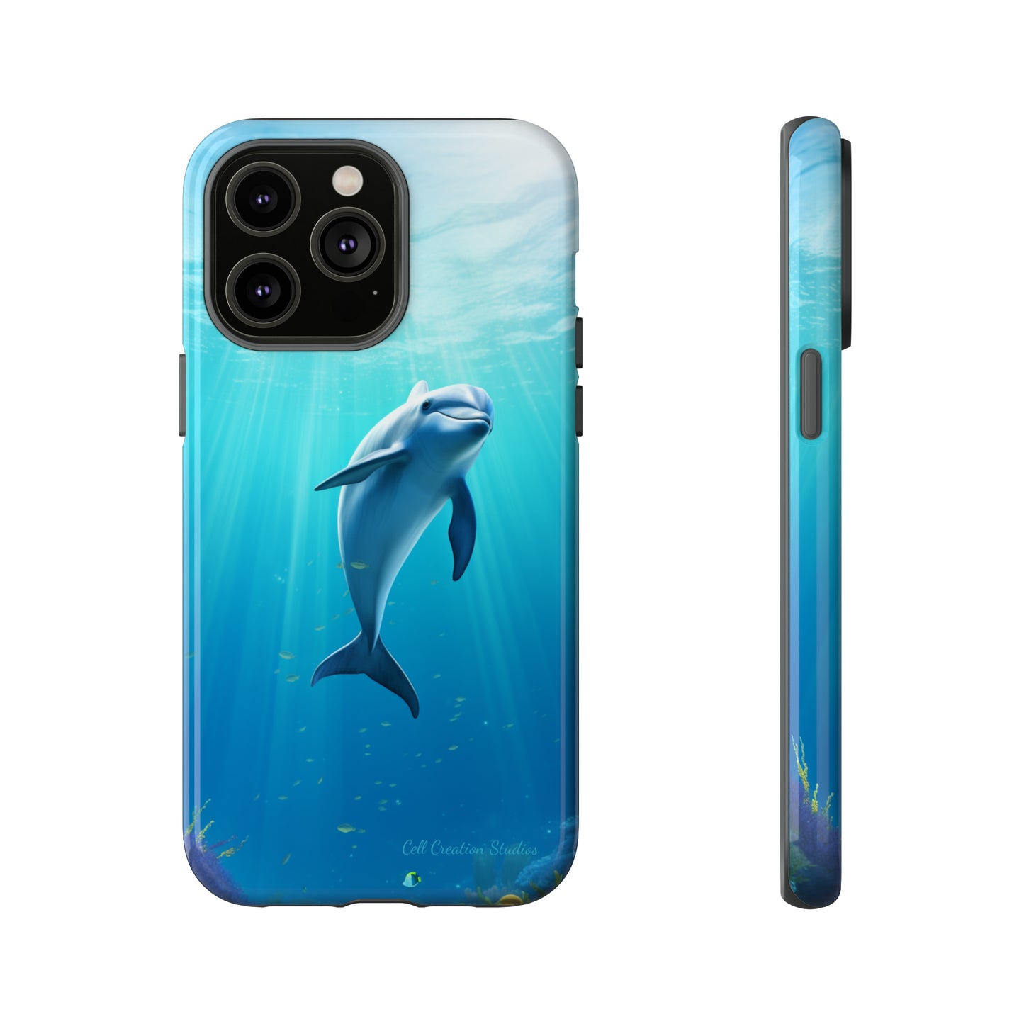 The "Dolphin Serenity" -Tough iPhone Cases