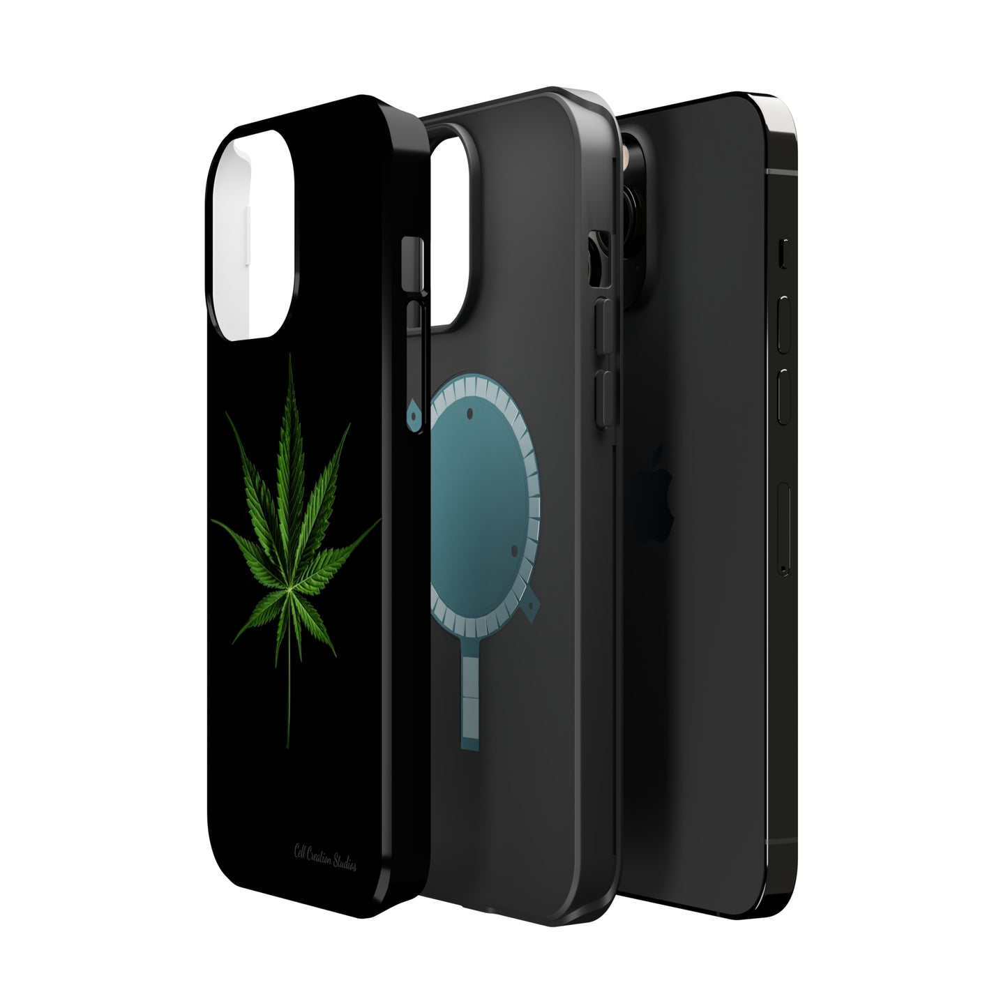 "Cannabis Chic" Marijuana Leaf Phone Case -MagSafe Tough Cases