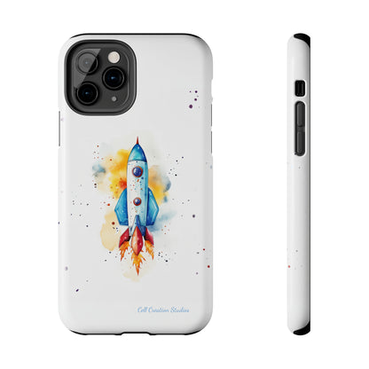 Introducing our "Cosmic Rocket" Cell Phone Case – Where Style Meets Adventure -Tough Phone Cases