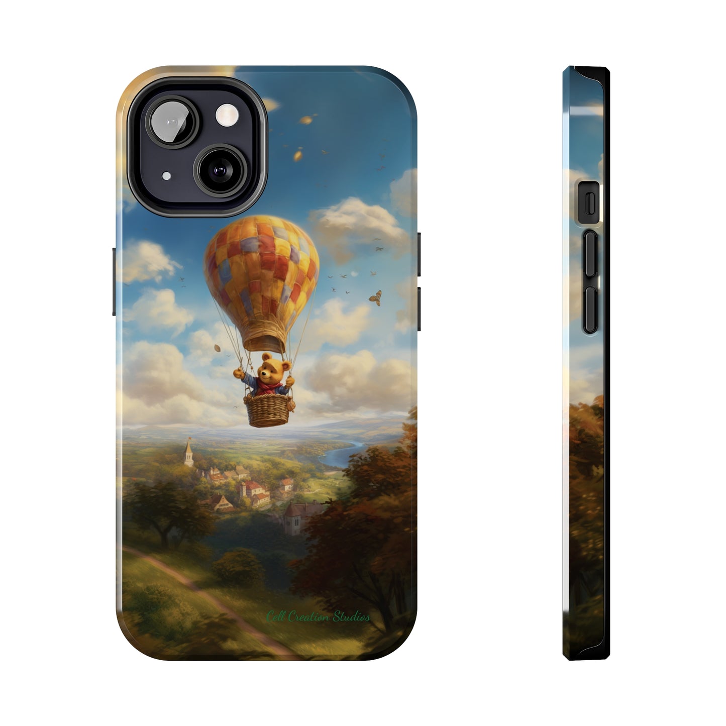 Introducing the "Winnie-The-Pooh's Balloon Adventure" Cell Phone Case – Soar to New Heights in Style -Tough Phone Cases