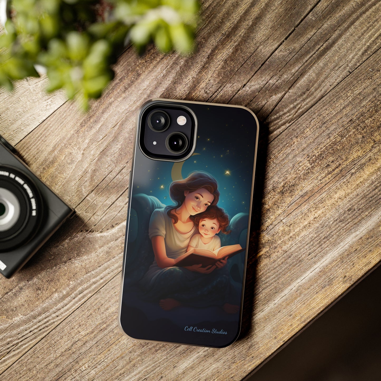 Introducing the "Bedtime Story Bliss" Cell Phone Case – Cherish Heartwarming Moments with Every Glance -Tough Phone Cases