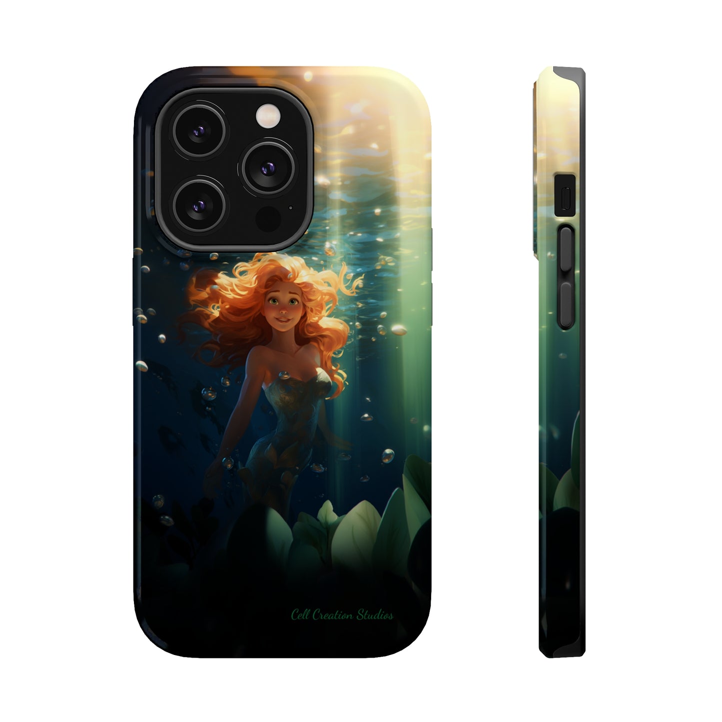 Dive into Enchantment with Our "Ariel Little Mermaid" Phone Case -MagSafe Tough Cases