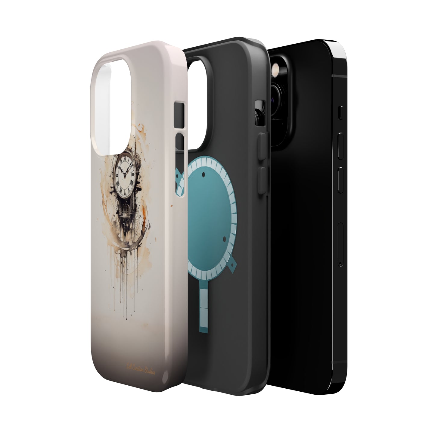 Introducing the "Elegant Clockwork" Cell Phone Case – Embrace Timekeeping with Style and Grace -MagSafe Tough Cases