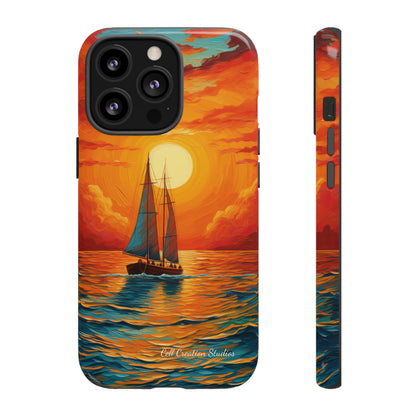 "Sailboat Sunset" - Tough iPhone Cases