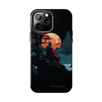 Introducing the "Moonlit Samurai Serenity" Cell Phone Case – Embrace Elegance and Strength -Tough Phone Cases