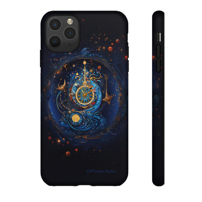 "Cosmic Clock Elegance" -Tough iPhone Cases