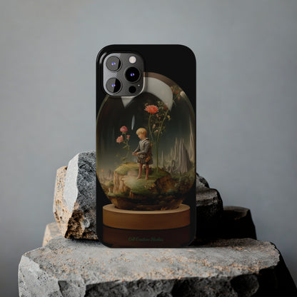 Introducing the "Miniature Gardener" Cell Phone Case – Embrace Your Imagination with a Captivating Glass-Encased Design -Slim Phone Cases