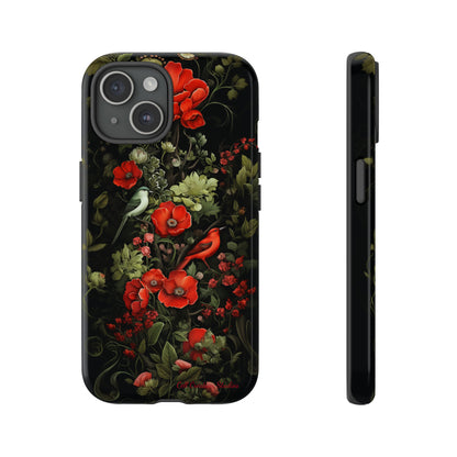 "Floral Serenade Elegance" -Tough iPhone Cases