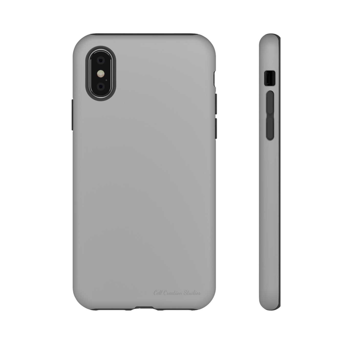 "Sleek Silver Essence" -Tough iPhone Cases