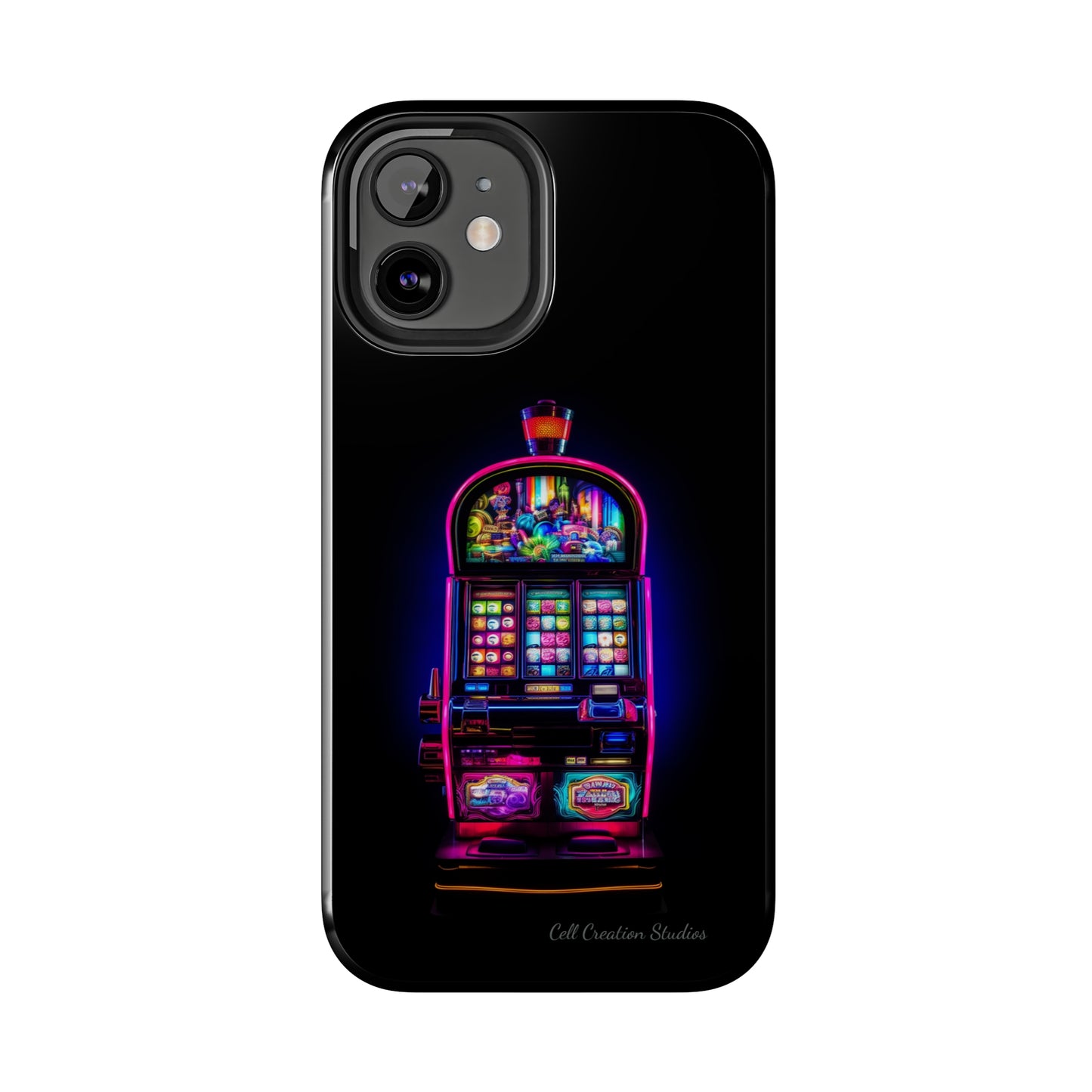 Introducing the "Vibrant Slot Frenzy" Cell Phone Case – Experience the Thrill of Colors and Luck -Tough Phone Cases