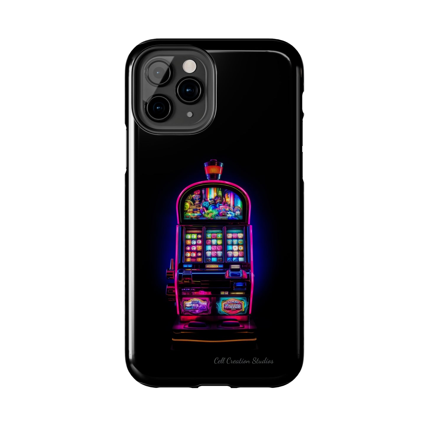 Introducing the "Vibrant Slot Frenzy" Cell Phone Case – Experience the Thrill of Colors and Luck -Tough Phone Cases