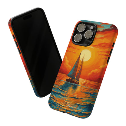 "Sailboat Sunset" - Tough iPhone Cases