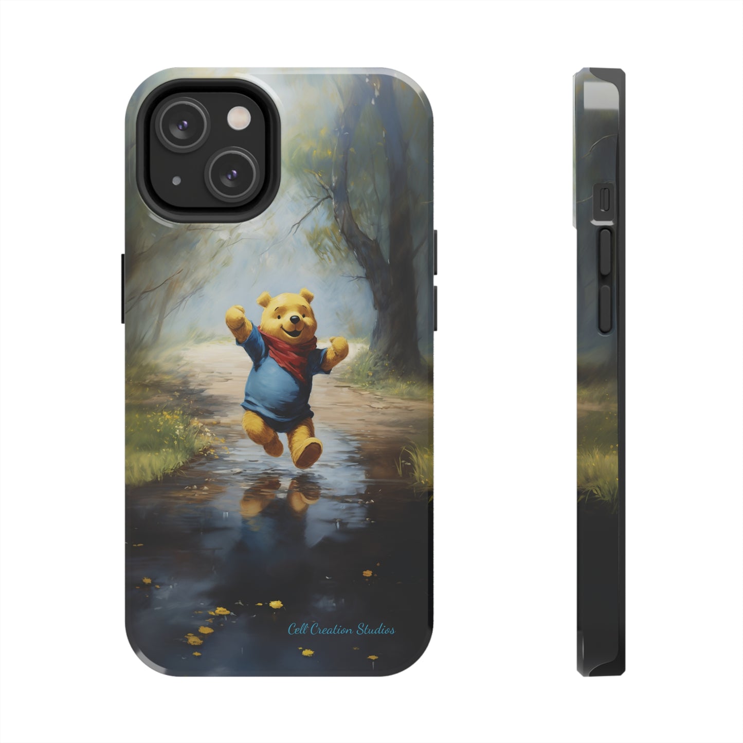 Introducing the "Winnie-The-Pooh Puddle Splash" Cell Phone Case – A Splash of Nostalgic Fun -Tough Phone Cases