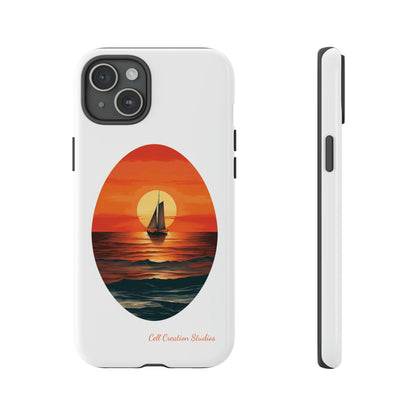 "Sailboat Sunset Serenity" -Tough iPhone Cases