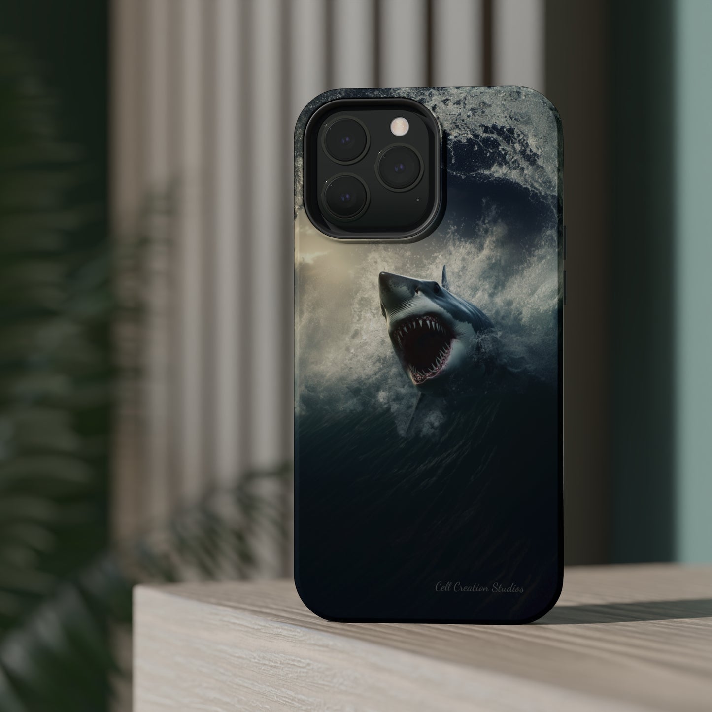 The "Ocean King Great White Shark" Phone Case -MagSafe Tough Cases