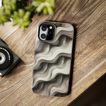 The "Geometric Waves" Cell Phone Case -Tough Phone Cases