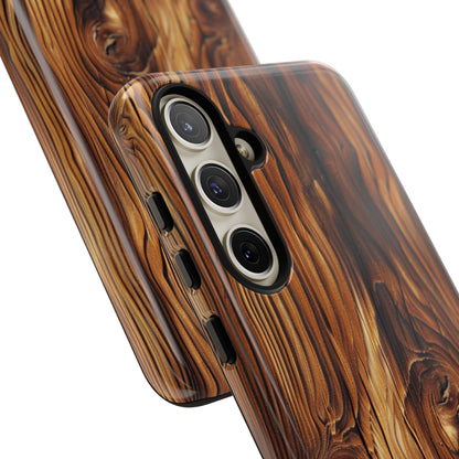 "Wood Grain Elegance" Tough Samsung Galaxy Cases