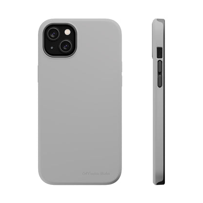 "Sleek Silver Essence" -MagSafe Tough iPhone Cases