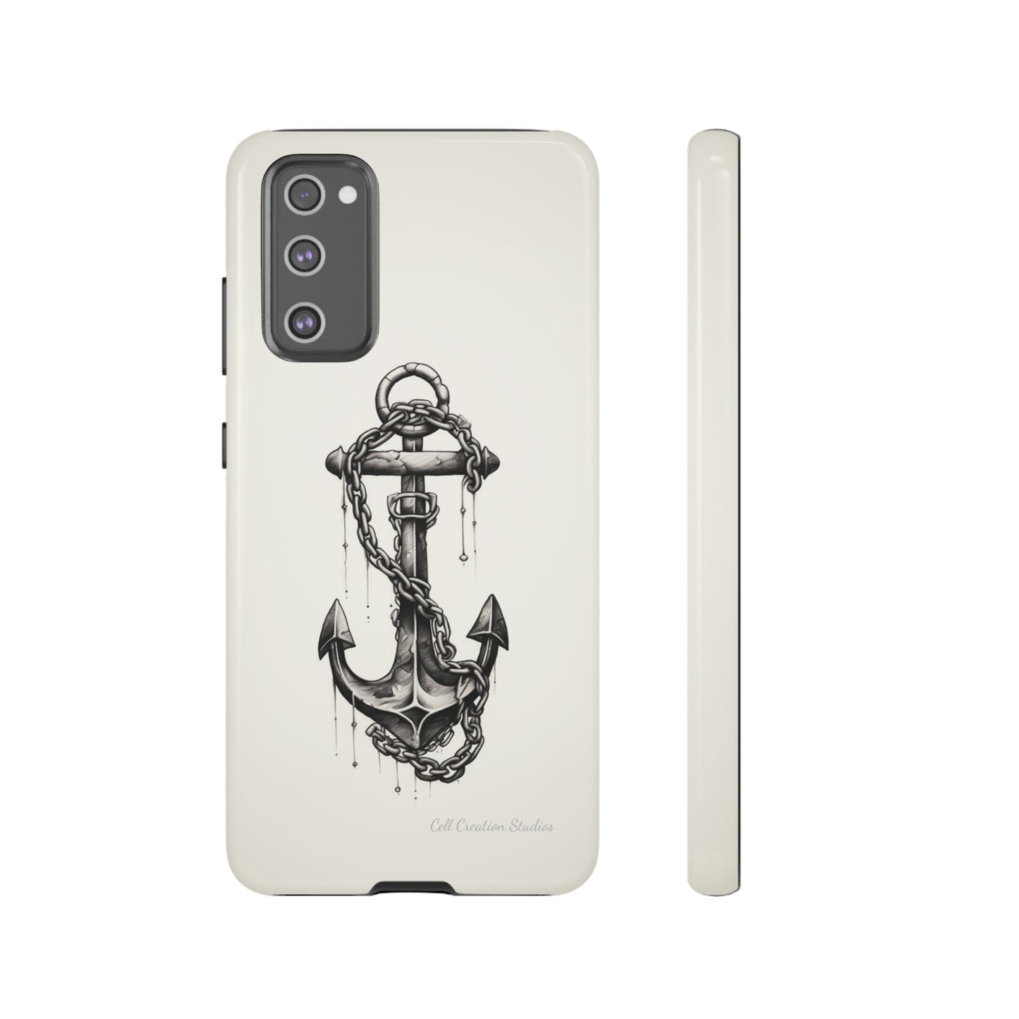 "Nautical Elegance Anchor" -Tough Samsung Phone Cases