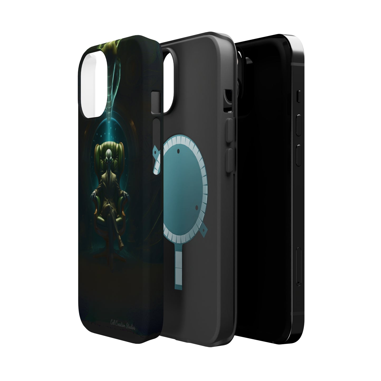 Introducing the "Galactic Advisor" Cell Phone Case - Embrace Alien Wisdom -MagSafe Tough Cases