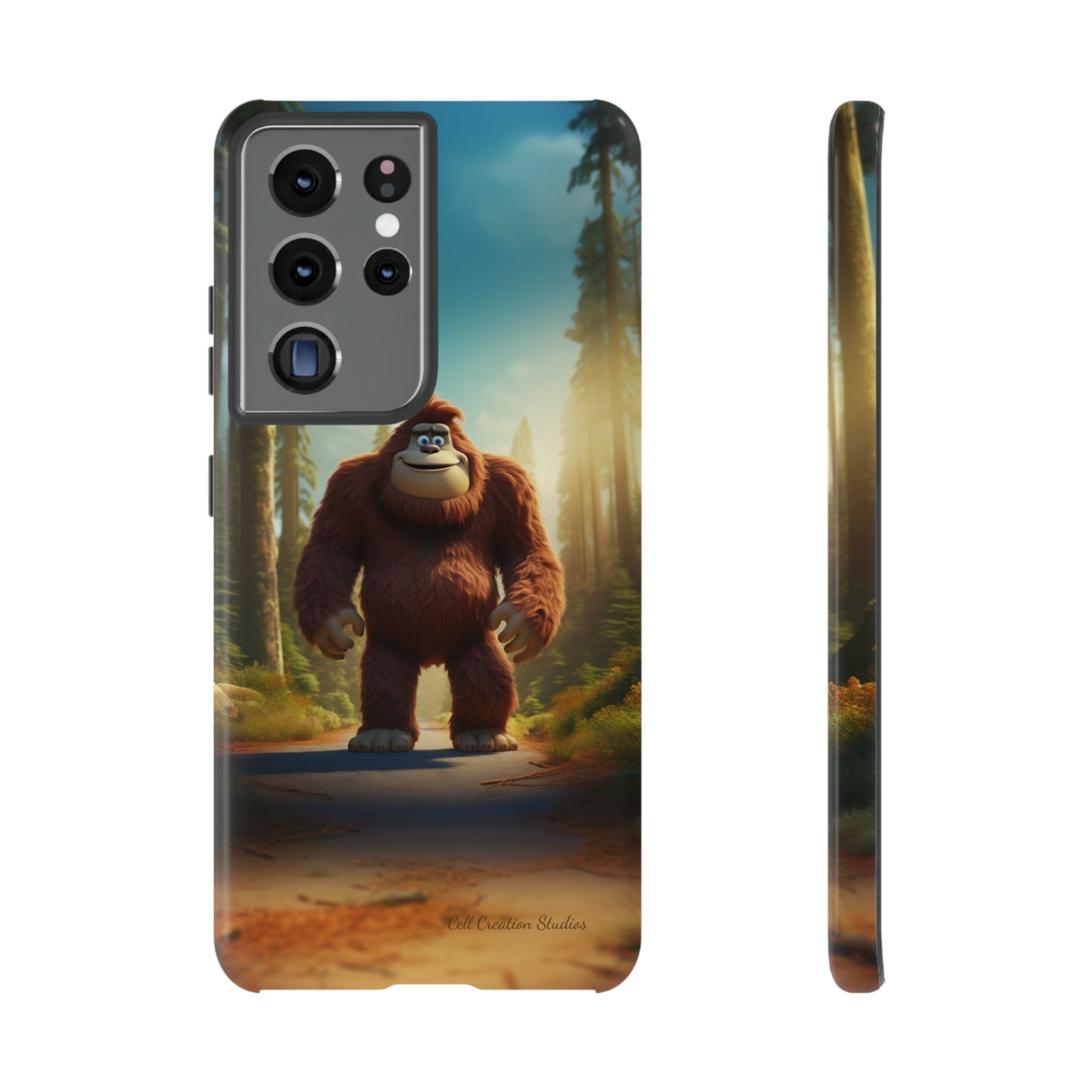 The "Trail Trekker" Bigfoot Cartoon Phone Case -Tough Cases