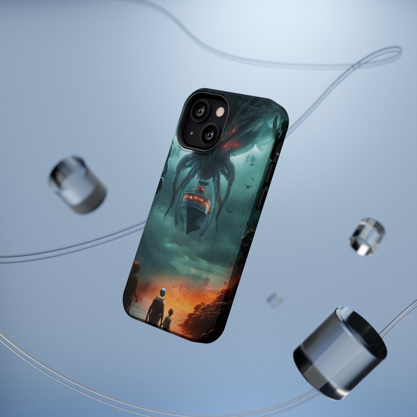 Introducing the "Extraterrestrial Resonance" Cell Phone Case – Unveil the Unseen! -MagSafe Tough Cases